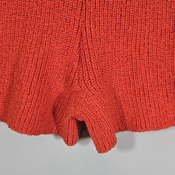 Orange Knit Shorts & Sleeveless Top Set Medium Viscose Summer Outfit‎ - Picture 10 of 16